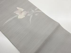 絽綴れ抽象花葉模様織出し名古屋帯